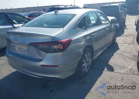 2025 Honda Civic Lx z USA, uszkodzony, nr VIN 2HGFE2F26SH520008